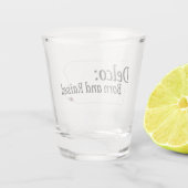 Delco Born en Raised Shot Glas (Achterkant)