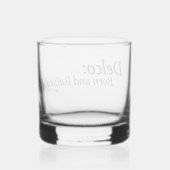Delco Born en Raised Whisky Glas (Achterkant)