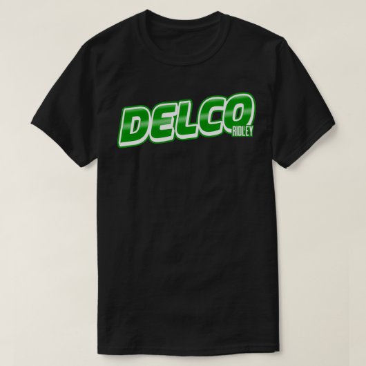 Delco Draag uw stad Ridley T-shirt (Design voorkant)