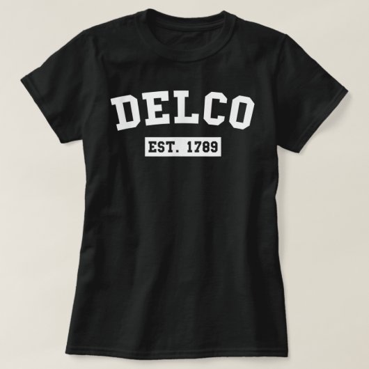 Delco Est. 1789 T-shirt (Design voorkant)