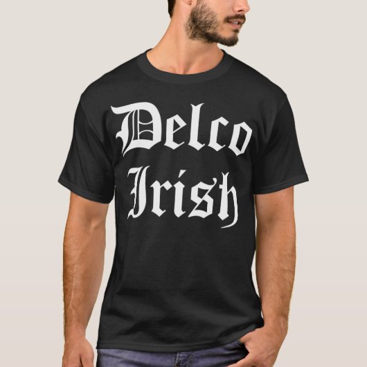 Delco Irish Delaware County PA St Patricks Irish T-shirt (Voorkant)
