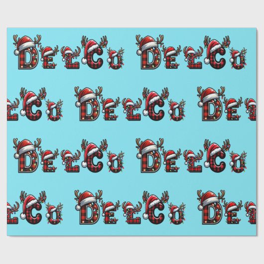 Delco Kerst Cadeaupapier (Vlak)