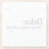 Delco Lifestyle Glazen Onderzetter (Achterkant)