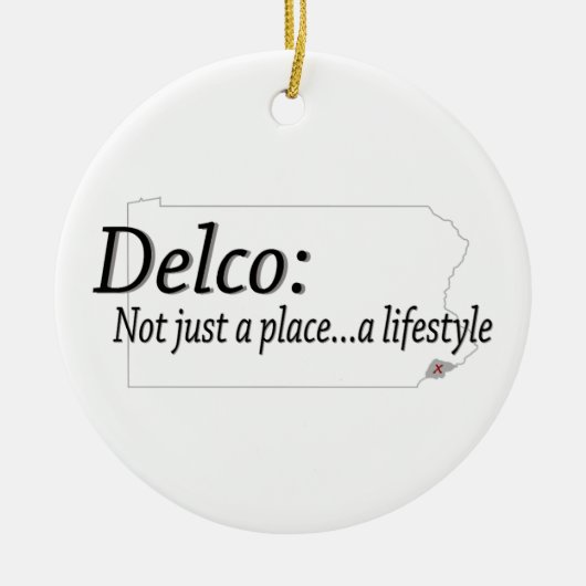 Delco Lifestyle Keramisch Ornament (Voorkant)