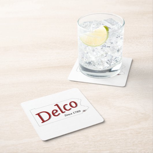 DELCO (R) sinds 1789 Kartonnen Onderzetters (Insitu)