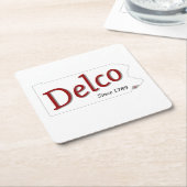 DELCO (R) sinds 1789 Kartonnen Onderzetters (Schuin)