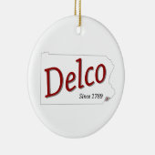 DELCO (R) sinds 1789 Keramisch Ornament (Rechts)