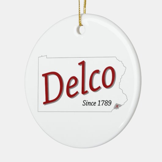 DELCO (R) sinds 1789 Keramisch Ornament (Links)