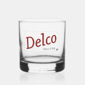 DELCO (R) sinds 1789 Whisky Glas (Voorkant)