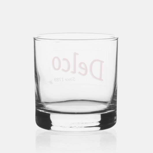 DELCO (R) sinds 1789 Whisky Glas (Achterkant)