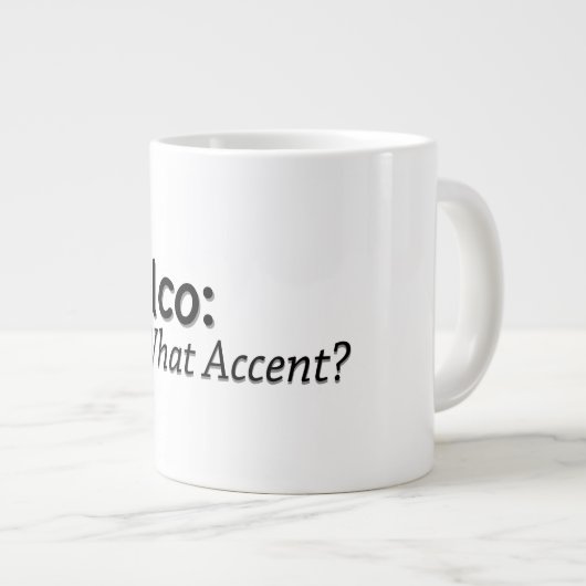 Delco What Accent? Grote Koffiekop (Voorkant rechts)