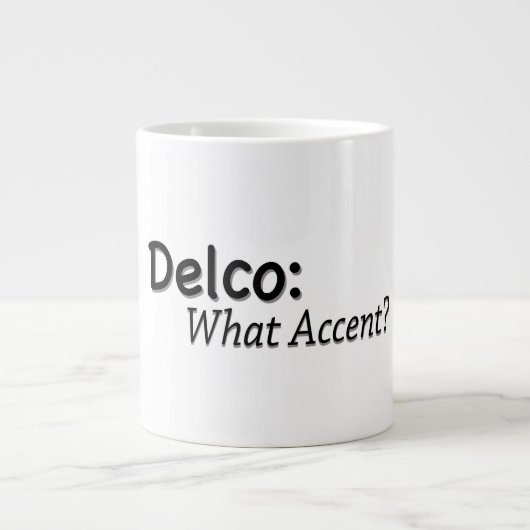 Delco What Accent? Grote Koffiekop (Voorkant)