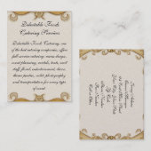 Delectable Foods Visitekaartje (Voorkant / Achterkant)