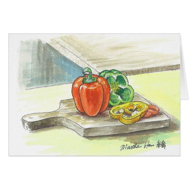 Delecteerbare paprika's (Voorkant Horizontaal)