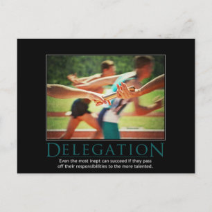 Delegatie Demotivationaal Briefkaart