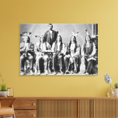 Delegatie van Sioux-chefs onder leiding van Red Cl Canvas Afdruk (Insitu (Woonkamer))