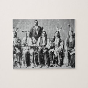 Delegatie van Sioux-chefs onder leiding van Red Cl Legpuzzel