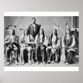 Delegatie van Sioux-chefs onder leiding van Red Cl Poster (Voorkant)