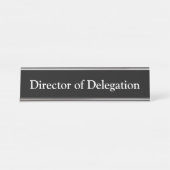 delegatiedirecteur; bureau naambordje (Voorkant)