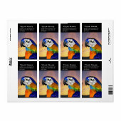 DELEN/BLAUWE ARA ETIKET (Full Sheet)