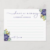 Delen Een Herinnering Bloemrijke Elegante Script R Briefkaart (Voorkant)