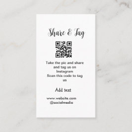 Delen en labels op Instagram scannen QR website to