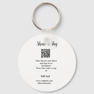 Delen en labels op Instagram scannen QR website to Sleutelhanger