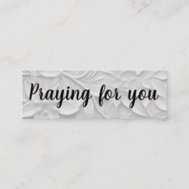 Delen in je verdriet/bidden voor je mini visitekaartje