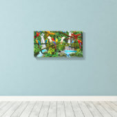 DELEN IN PARADISE CANVAS AFDRUK (Insitu (Houten vloer))