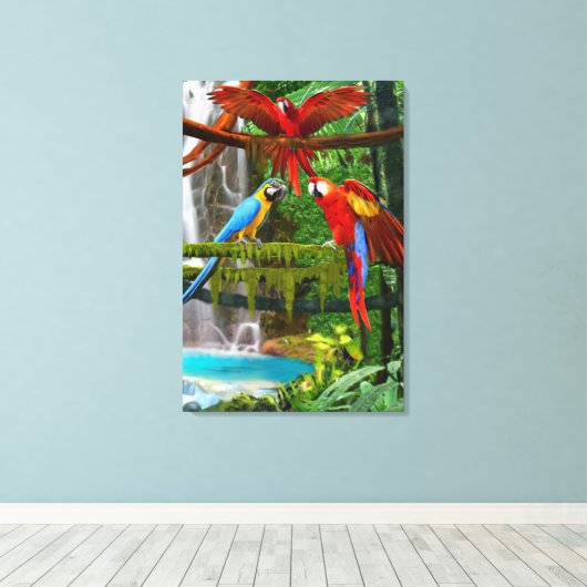 DELEN IN PARADISE CANVAS AFDRUK (Insitu (Houten vloer))