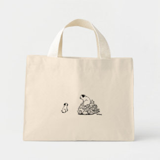 Delen is hard mini tote bag