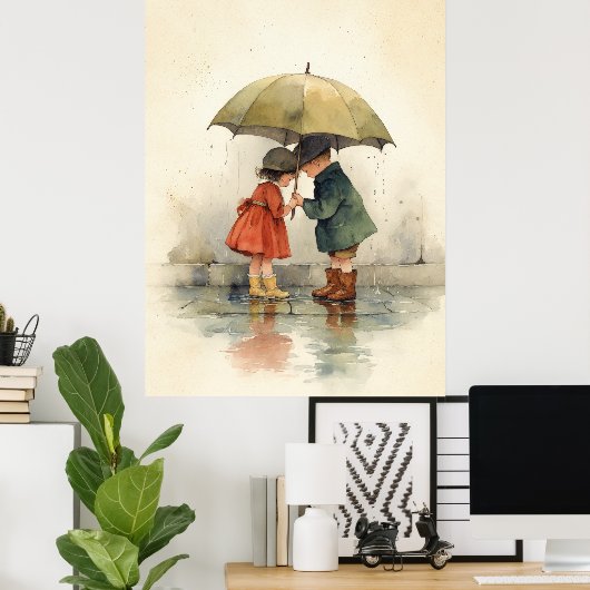 Delen is zorgen poster (Thuiskantoor)