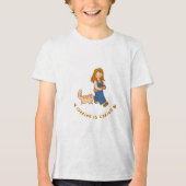 delen is zorgen t-shirt ontwerp (Voorkant)