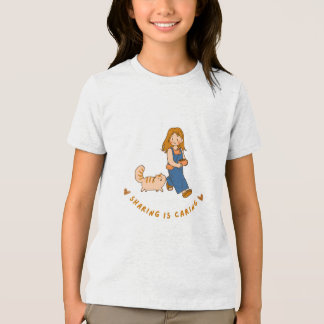 delen is zorgen t-shirt ontwerp