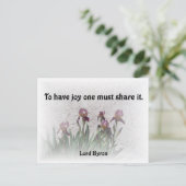 Delen Joy Briefkaart (Staand voorkant)