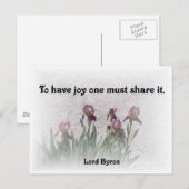 Delen Joy Briefkaart (Voorkant / Achterkant)