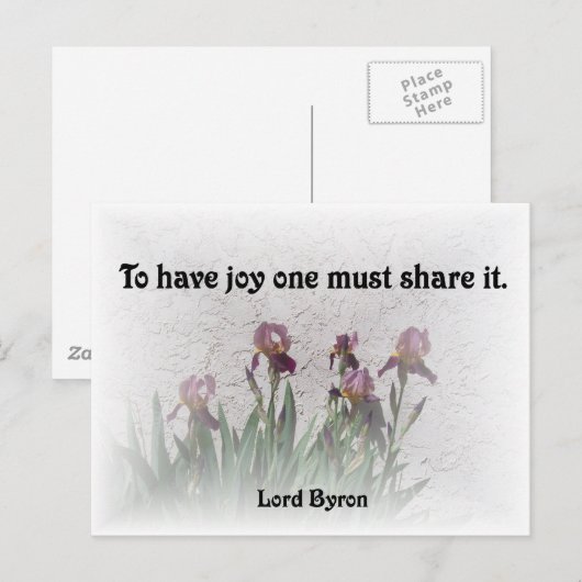 Delen Joy Briefkaart (Voorkant / Achterkant)