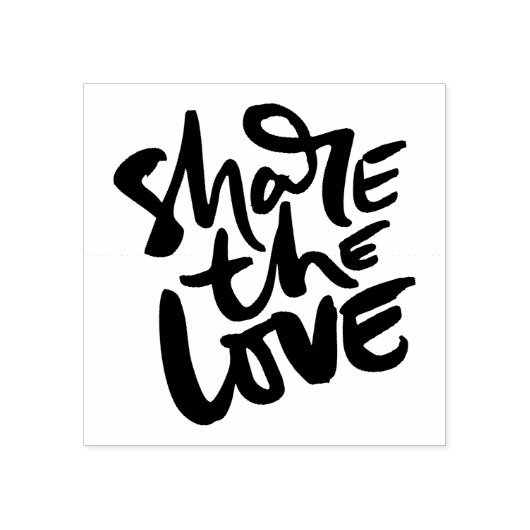 Delen Liefde Kunst Quote Kunst Motivatie Kunst Lie Rubberstempel (Afrduk)