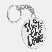 Delen Liefde Kunst Quote Kunst Motivatie Kunst Lie Sleutelhanger (Voorkant Links)