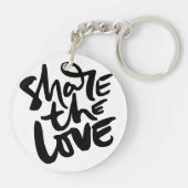 Delen Liefde Kunst Quote Kunst Motivatie Kunst Lie Sleutelhanger (Achterkant)