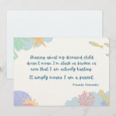 Delen over mijn overleden kind omdat ik een ouder  programmakaart (Voorkant / Achterkant)