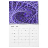 Delen van Abstract fijn fijn haarfijn haarrooster Kalender (Mar 2026)