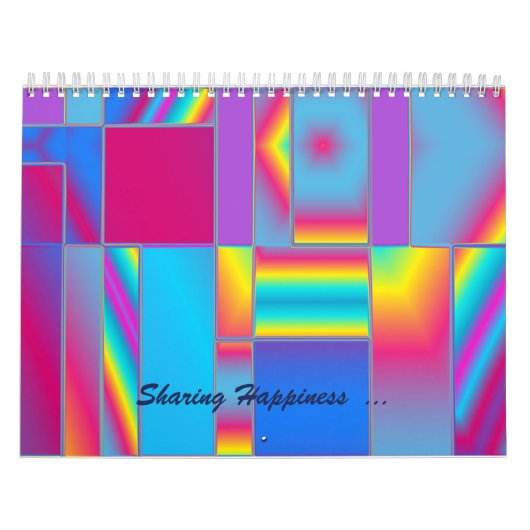 Delen van Abstract fijn fijn haarfijn haarrooster Kalender (Hoes)