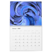 Delen van Abstract fijn fijn haarfijn haarrooster Kalender (Jan 2027)