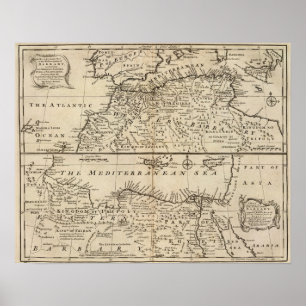 Delen van Barbary, Afrika Poster