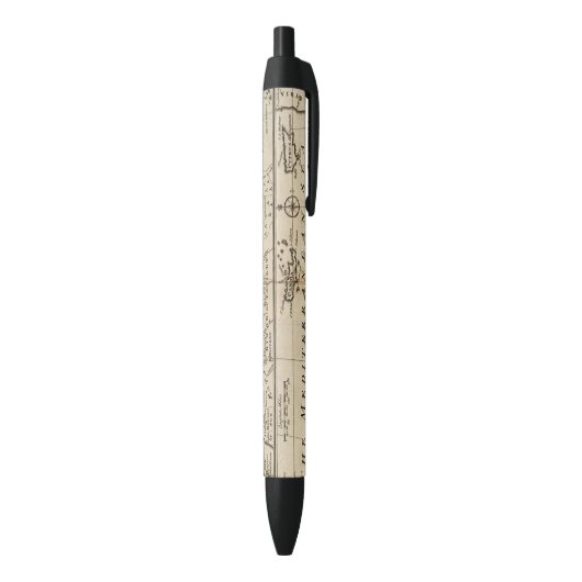 Delen van Barbary, Afrika Zwarte Inkt Pen (Achterkant (Verticaal))