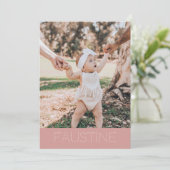 Delen van de adoptie "Faustine" Feestdagenkaart (Staand voorkant)