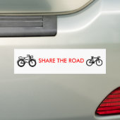 delen van de weg bumpersticker (Op auto)