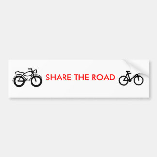 delen van de weg bumpersticker