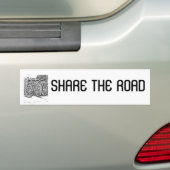delen van de weg bumpersticker (Op auto)
